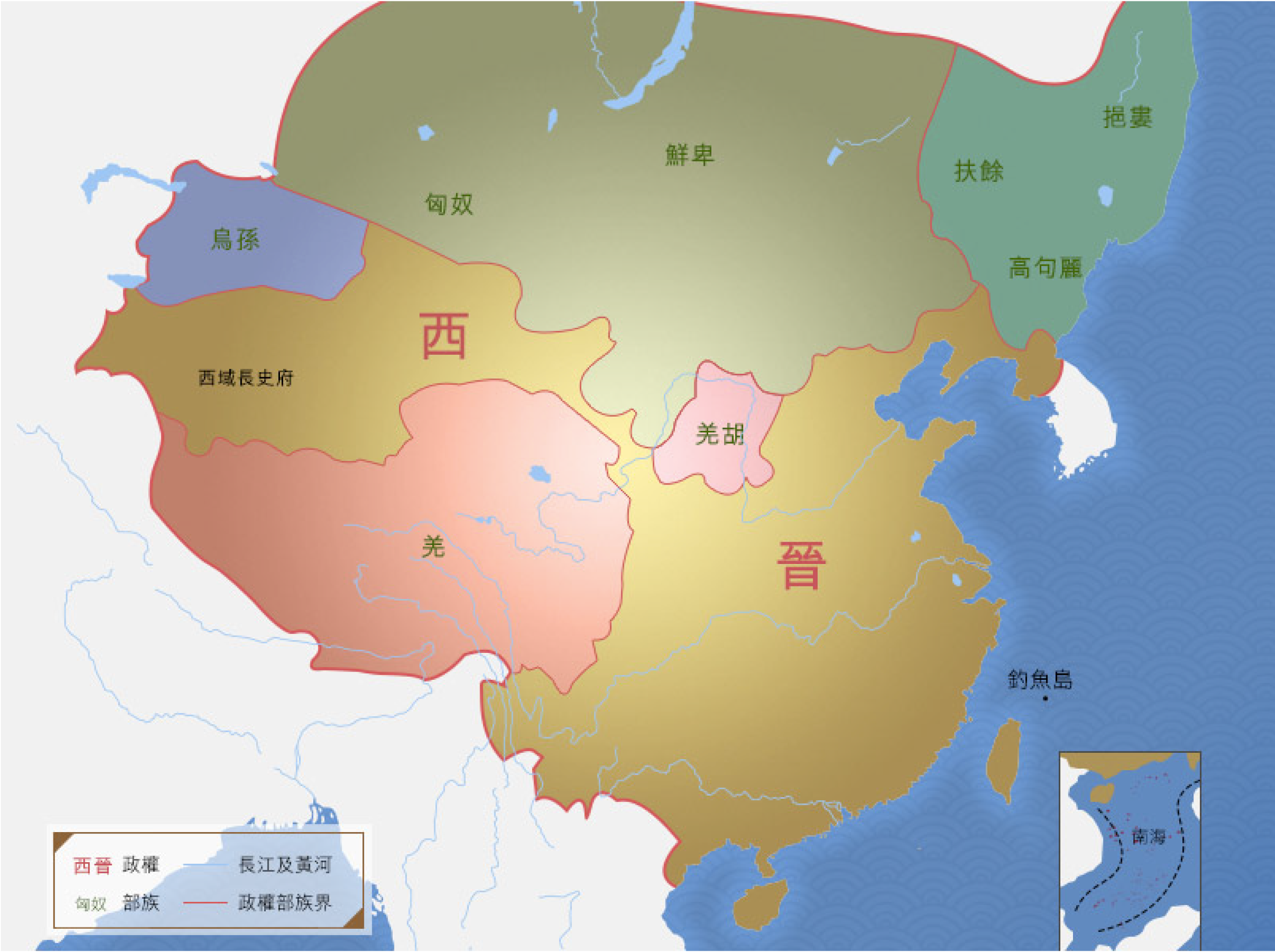 5000_dynasty-and-territory_map10_xijin